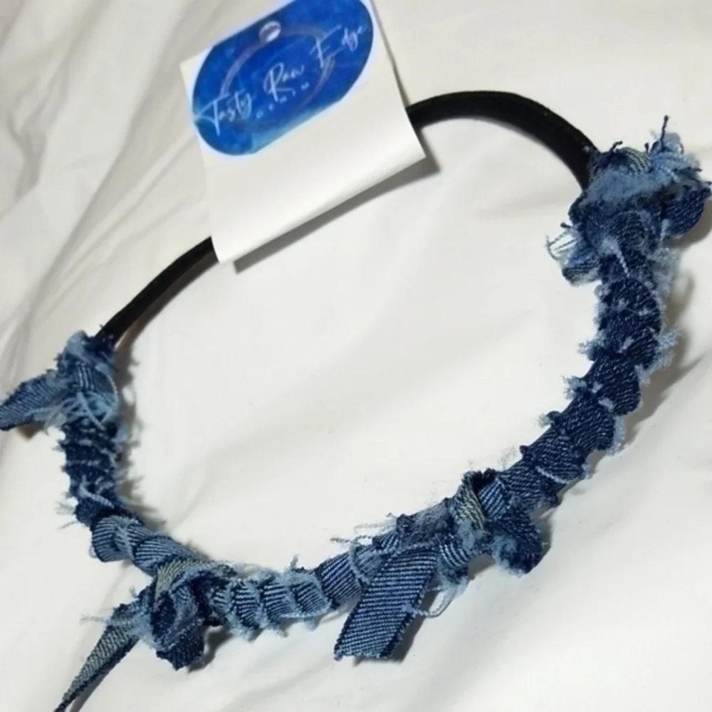 Tasty Raw Edge Denim HEADBANZ 